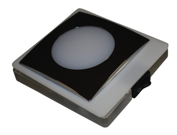 Projecteur encastré avec interrupteur et vitre en verre acrylique de 10 mm dépa