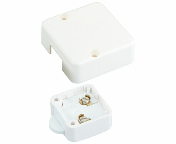 Built-in Truh push-button white, with additional housing