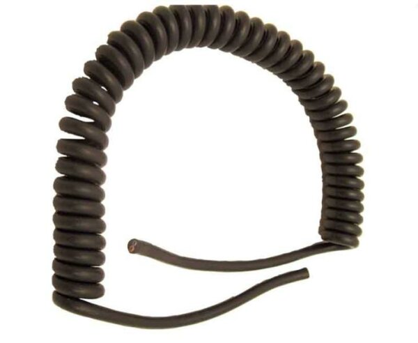 Spiralkabel - 2 x 1,5 mm - Schwarz - 3 m