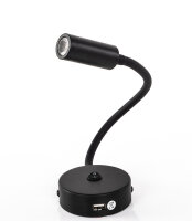 LED Schwanenhalsleuchte mit USB und Ein- / Aus-Schalter