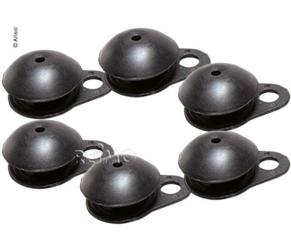 Awning carpet, tent carpet fixing clips, 6 pieces