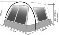 Hispaniola Sonnensegel / Vorzelt für Campingbusse
