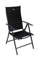 Fauteuil de camping Ischia Mega Comfort noir