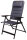 Chaise de camping en aluminium Pasadena confortablement rembourrée, Camp4, pliable, renforcée 6 fois.