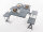 Picnic table group for 4 people - 85 x 65cm