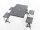 Picnic table group for 4 people - 85 x 65cm