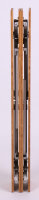 Camping-Tisch mit Bambusplatte - 100 x 65 x 42/65 cm