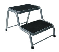 Double marche en acier, hauteur 38cm