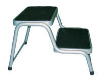 Doppeltrittstufe Stahl - Höhe 38 cm
