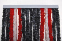 Fleece curtain 100 x 200 cm,  grey/white