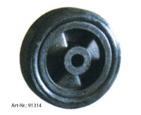 Turbine 205x61, pneus plastiques, jante plastique, charge jusquà 150kg