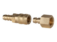 Steckkupplung 30 mbar - 1 x male, 1 x female Anschlüsse