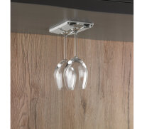 Stielglashalter - Lichtgrau - 2er Set