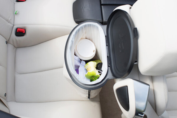 Poubelle Flextrash, 3L, noir, matÃ©riau biodÃ©gradable