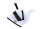 Ensemble brosse à main et pelle à poussière en silicone - Blanc / Noir