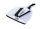 Ensemble brosse à main et pelle à poussière en silicone - Blanc / Noir