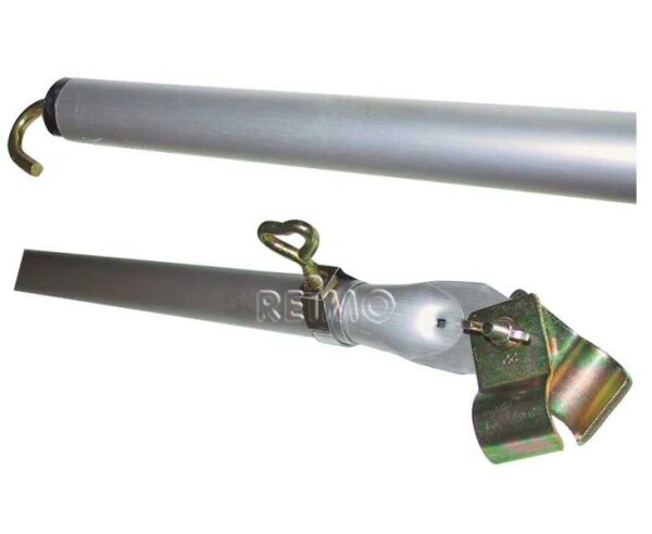 Ridge pole aluminium 1,6 - 2,6m, three-part, Ø25x22mm