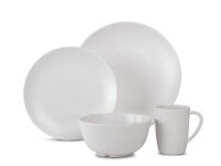 Melamin-Geschirrset Lund -16-teilig - Weiß