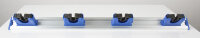 Besen Halterung mit 5 Clips in blau, 70cm