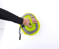 Brosse de lavage avec tête ronde en microfibre