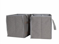 Folding boxes with carrying handles - set of 2