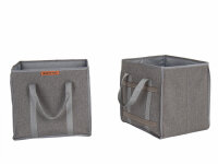 Folding boxes with carrying handles - set of 2