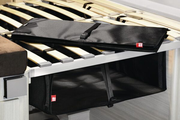 Zoombox 1, Die Staubox unter dem Bett, Höhe: 20-38cm, Breite: 75cm, Tiefe: 110cm