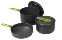 Elite Camping-Kochgeschirr - 5-teiliges Alu-Topfset