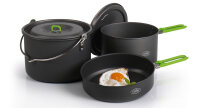 Camping cookware Elite L - 5-piece aluminum pot set