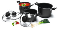 Set camping pot 6 pièces, aluminium, gris...