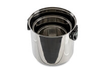 Camp4 Edelstahl Topfset 6-teilig - Mit abklappbaren Griffen und Glasdeckel