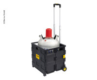 Transport trolley for gas cylinders, foldable, Reimo version