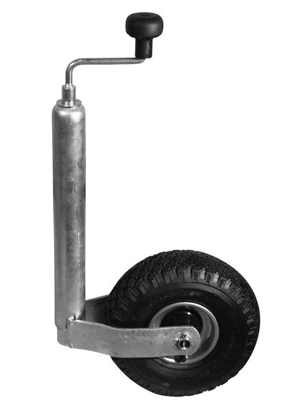 Roue jockey, jante en tôle dacier, 260x85, 48mm, pneus à air