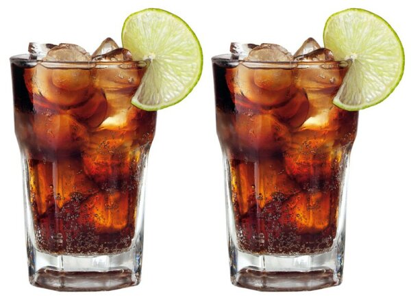 Lot de 2 verres à jus 400ml en Tritan (sans BPA)