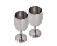 Edelstahl-Weinkelch - 2er Set