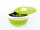 essoreuse à salade pliable, citron vert/blanc, également passoire et bol, avec couvercle