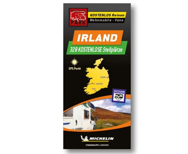 Michelin Stellplatzkarte Irland - kostenlose Stellplätze