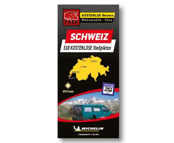 Michelin Stellplatzkarte Schweiz - kostenlose Stellplätze