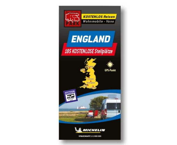 Michelin Stellplatzkarte England - kostenlose Stellplätze