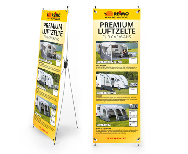 Reimo Tent Techn. X-Banner air tent for caravans, size: 600x1800mm