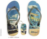 VW Collection T1 Bus toe separator, Beachlife blue, size...