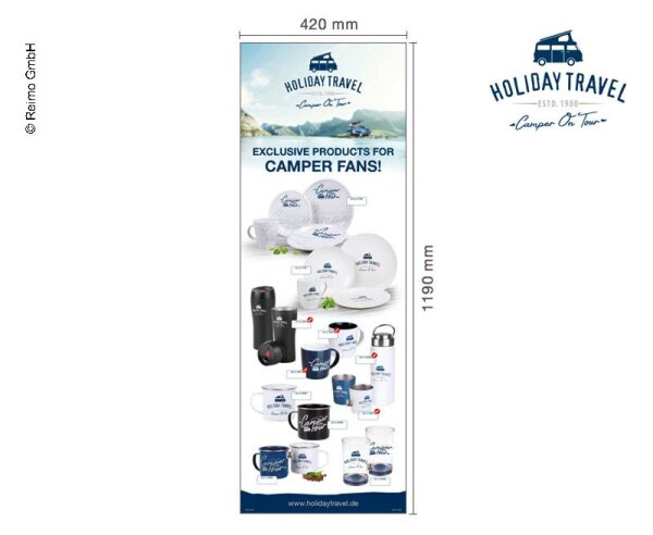 Affiche de voyage de vacances Motif : Produits Ménage, dimensions 420x1190 mm