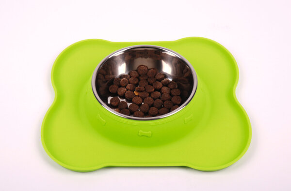 Stainless steel dog bowl Frida with silicone base
