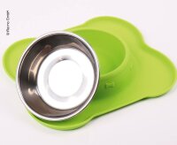 Stainless steel dog bowl Frida with silicone base