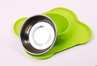 Stainless steel dog bowl Frida with silicone base