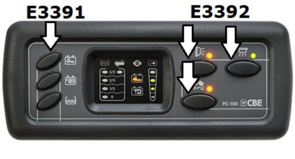 Knöpfe für PC100 - Groß - 3er Set