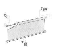Rollo Teilesatz für Springrollo - Weiß