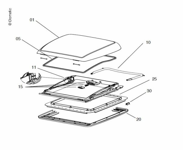 Mounting frame complete M-Hek