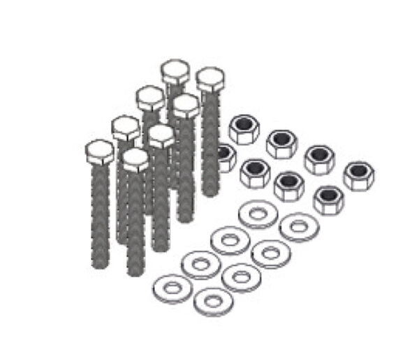 Set of 8 screws M10x100