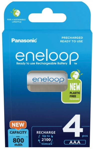 Batterie aufladbar Panasonic Eneloop 1,2 V AAA / HR03 Blister Inhalt: 2 Stück